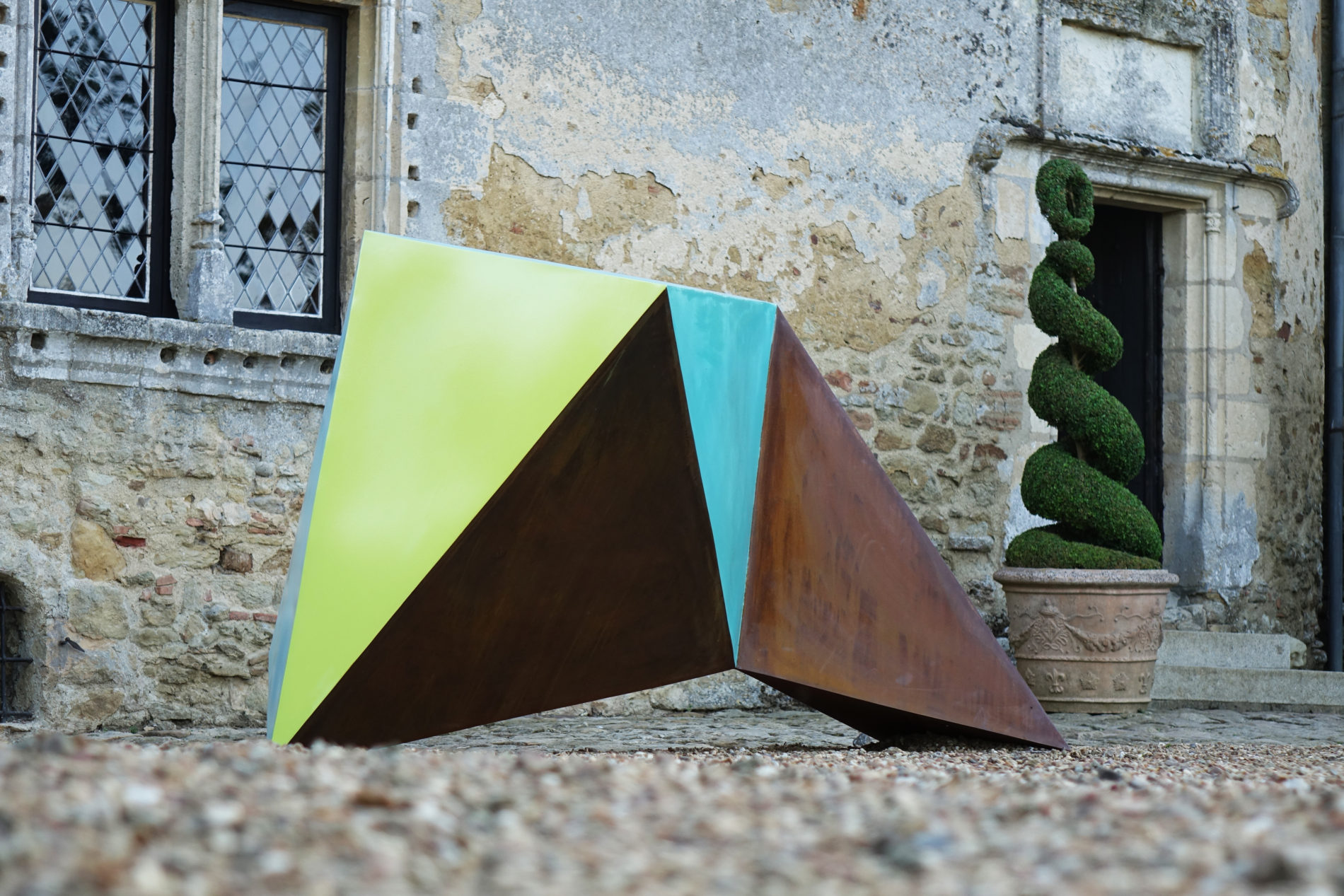 Sculpteur Guillaume Castel acier corten couleur